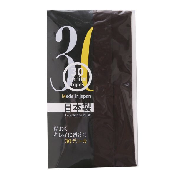 モア MORE 30デニール カラータイツ 日本製