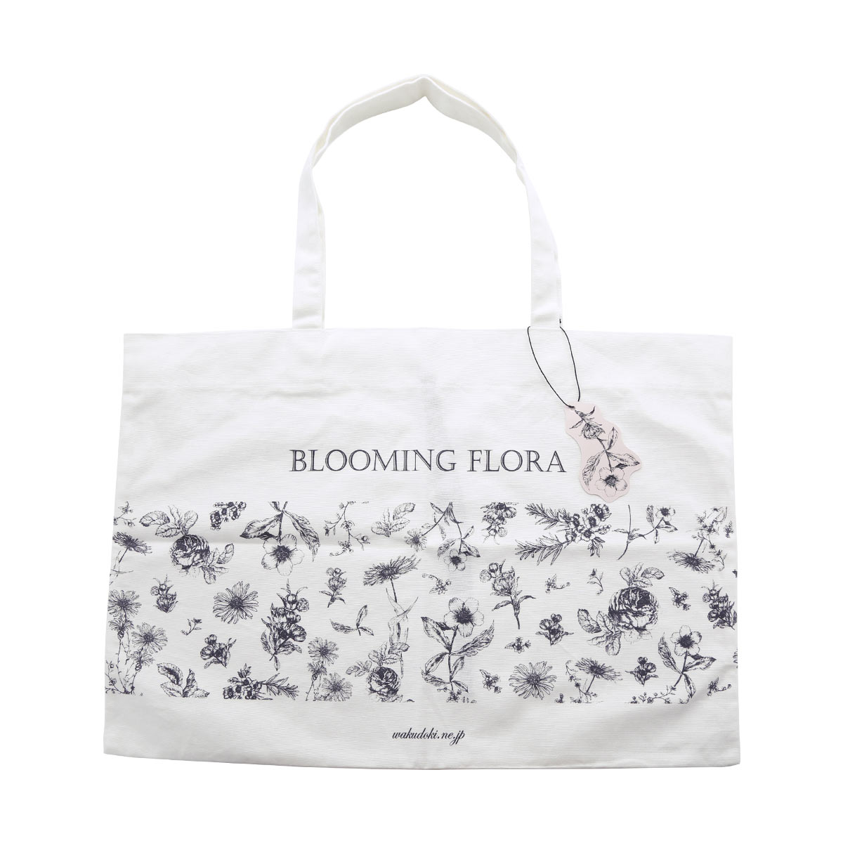 ブルーミングフローラ ギフト バッグ 大 プレゼントをより素敵に バースデイ クリスマス バレンタイン  bloomingFLORA(WH-ホワイト-Free)