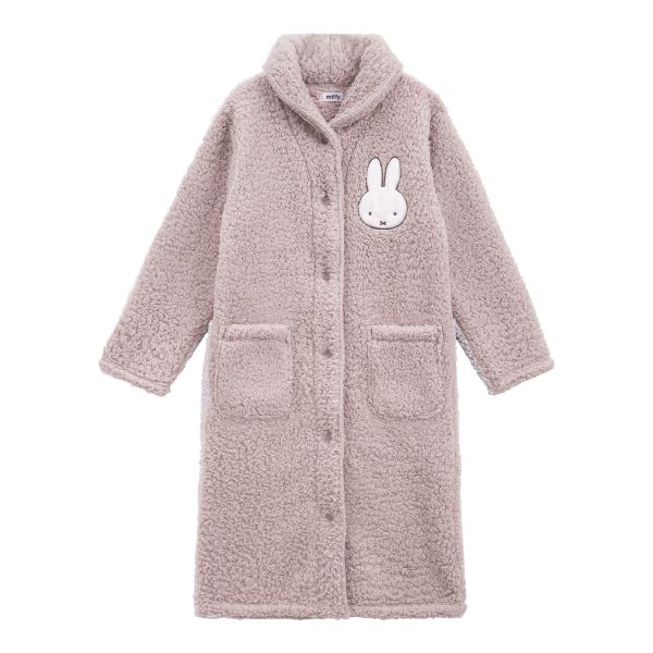 もふもふmiffy 着る毛布 ルームウェア 部屋着 ワンピース ロング もこもこ シープボア あったか 温活 ミッフィー ブルーミングフローラ
