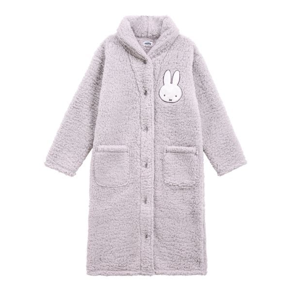 もふもふmiffy 着る毛布 ルームウェア 部屋着 ワンピース ロング もこもこ シープボア あったか 温活 ミッフィー ブルーミングフローラ
