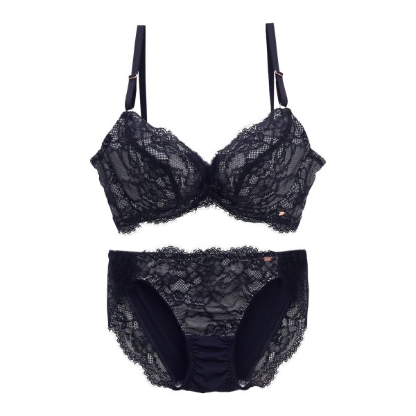 痛くないバストメイク ブラジャー ショーツ セット 脇高 脇肉 大きいサイズ 産後