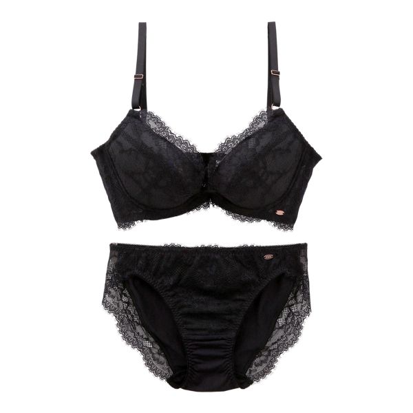 痛くないバストメイク ブラジャー ショーツ セット 脇高 脇肉 大きいサイズ 産後