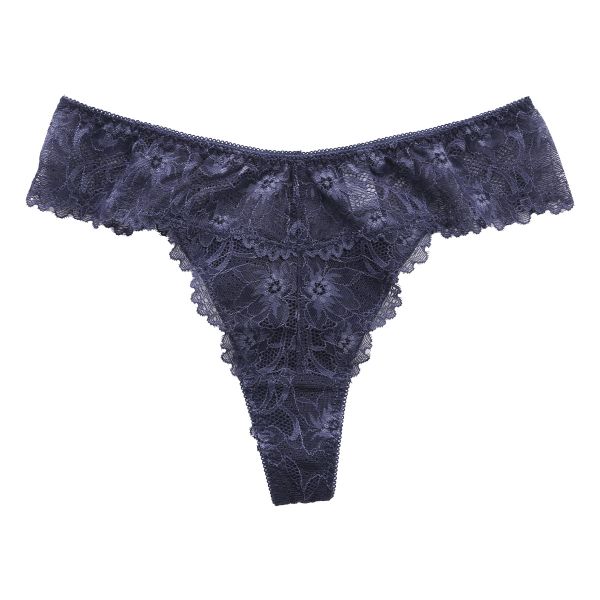 ショーツ Tバック ソング タンガ 大きいサイズ 総レース S Ｍ Ｌ LL 単品 ブルーミングフローラ