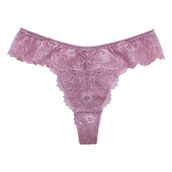 ショーツ Tバック ソング タンガ 大きいサイズ 総レース S Ｍ Ｌ LL 単品 ブルーミングフローラ