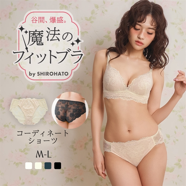 魔法のフィットブラ ノーマルショーツ レディース 女性 下着 レース 深め 深履き お尻すっぽり 大きいサイズ スタンダード 可愛い パンツ