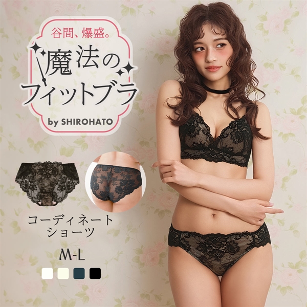 魔法のフィットブラ ノーマルショーツ レディース 女性 下着 レース 深め 深履き お尻すっぽり 大きいサイズ スタンダード 可愛い パンツ