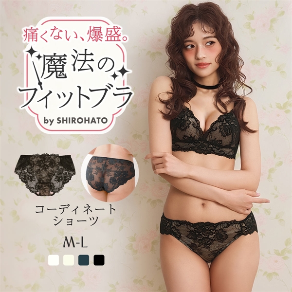 魔法のフィットブラ ノーマルショーツ レディース 女性 下着 レース 深め 深履き お尻すっぽり 大きいサイズ スタンダード 可愛い パンツ