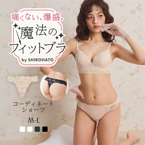 魔法のフィットブラ Tバックショーツ レディース 女性 下着 レース Tバック ハイウエスト 深め 深履き 大きいサイズ セクシー 可愛い パンツ