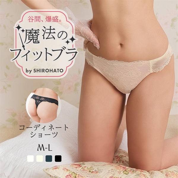 魔法のフィットブラ Tバックショーツ レディース 女性 下着 レース Tバック ハイウエスト 深め 深履き 大きいサイズ セクシー 可愛い パンツ