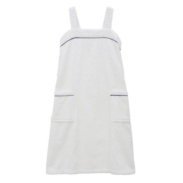 ルームウェア バスラップ ワンピース バスローブ 綿100％ パイル 涼しい 夏 薄手 お風呂上り 汗 ブルーミングフローラ スフレfineタオル