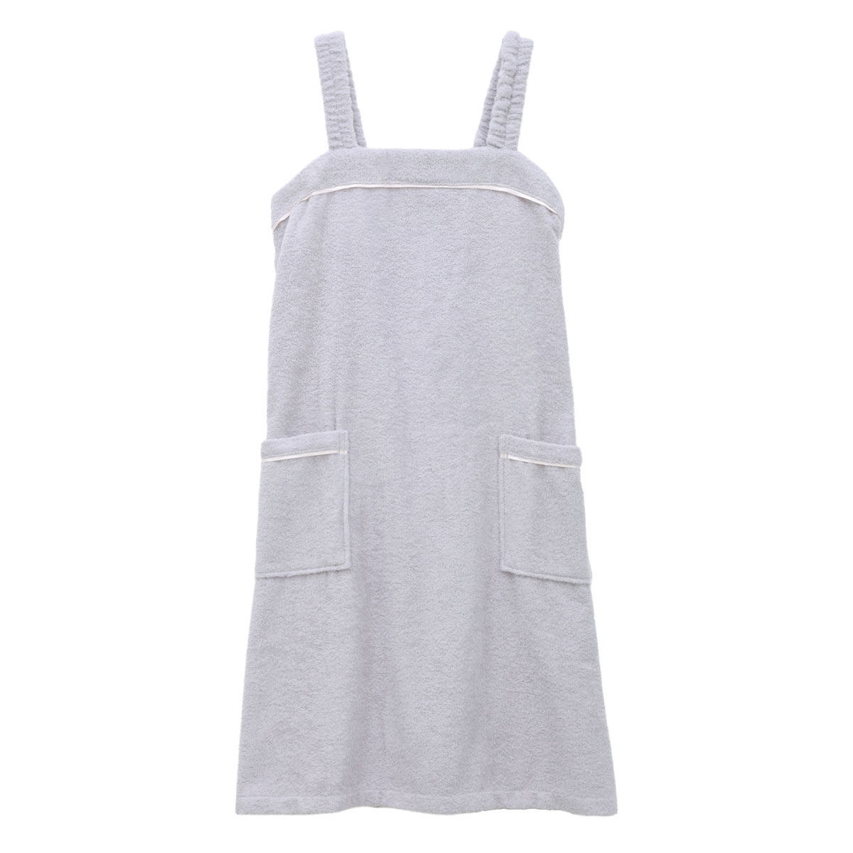 ルームウェア バスラップ ワンピース バスローブ 綿100％ パイル 涼しい 夏 薄手 お風呂上り 汗 ブルーミングフローラ スフレfineタオル(LV-ラベンダー-M)