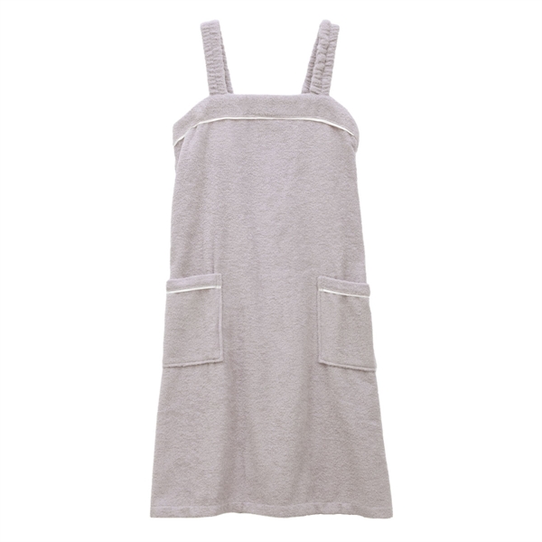 ルームウェア バスラップ ワンピース バスローブ 綿100％ パイル 涼しい 夏 薄手 お風呂上り 汗 ブルーミングフローラ スフレfineタオル