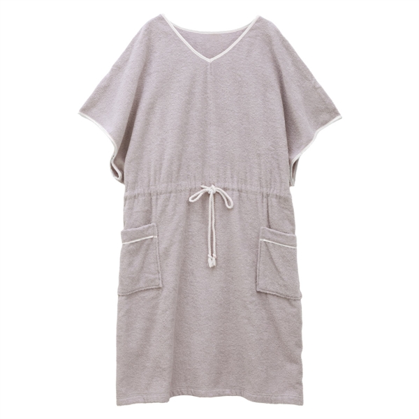 ルームウェア バスラップ バスローブ バスポンチョ 綿100％ パイル 涼しい 夏 薄手 お風呂上り 汗 ブルーミングフローラ  スフレfineタオル