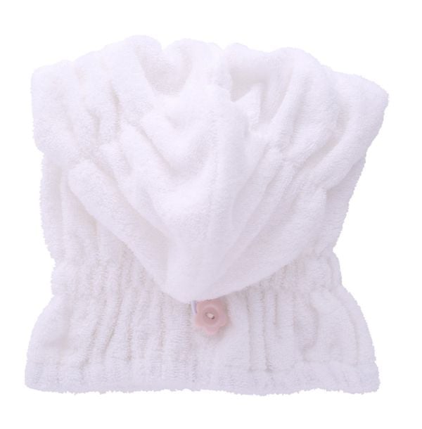 ヘアキャップ ヘアグッズ 吸水 洗顔 綿100％ パイル 涼しい 夏 薄手 お風呂上り 汗 ヘアドライ タオルキャップ