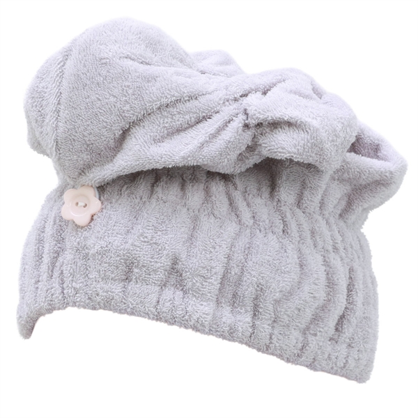 ヘアキャップ ヘアグッズ 吸水 洗顔 綿100％ パイル 涼しい 夏 薄手 お風呂上り 汗 ヘアドライ タオルキャップ(LV-ラベンダー-Free)