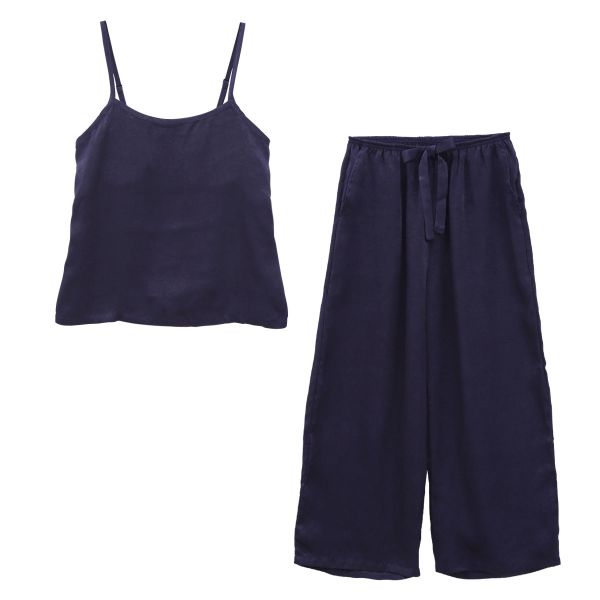 ブルーミングフローラ 艶光沢×艶とろみ ロイヤルサテン ルームウェア パジャマ 上下セット キャミソール カップ付き bloomingFLORA