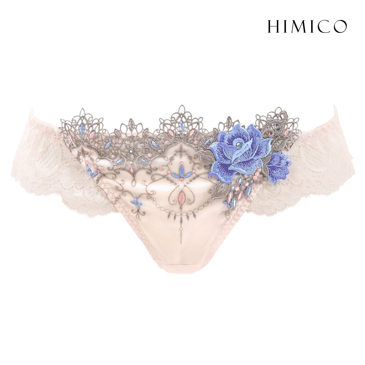 ヒミコ 002シリーズ ショーツ スタンダード リバイバル M L バックレース ランジェリー HIMICO(BP-ベビーピンク-M)