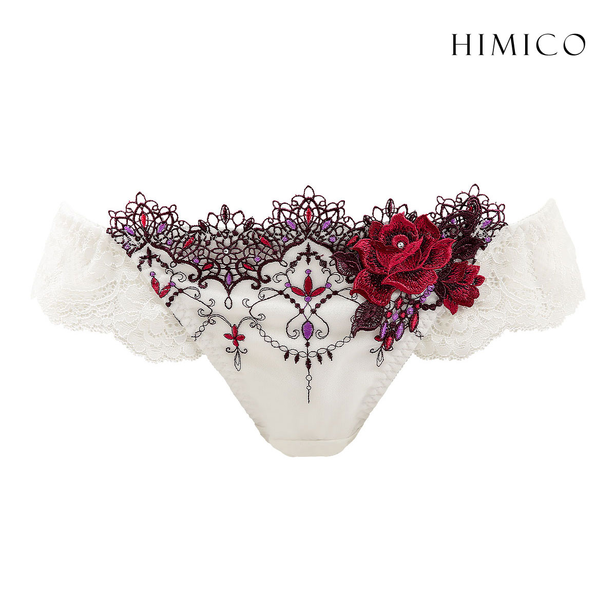 ヒミコ 002シリーズ ショーツ Tバック リバイバル ソング タンガ M L ランジェリー HIMICO(WH1-ホワイト1-M)