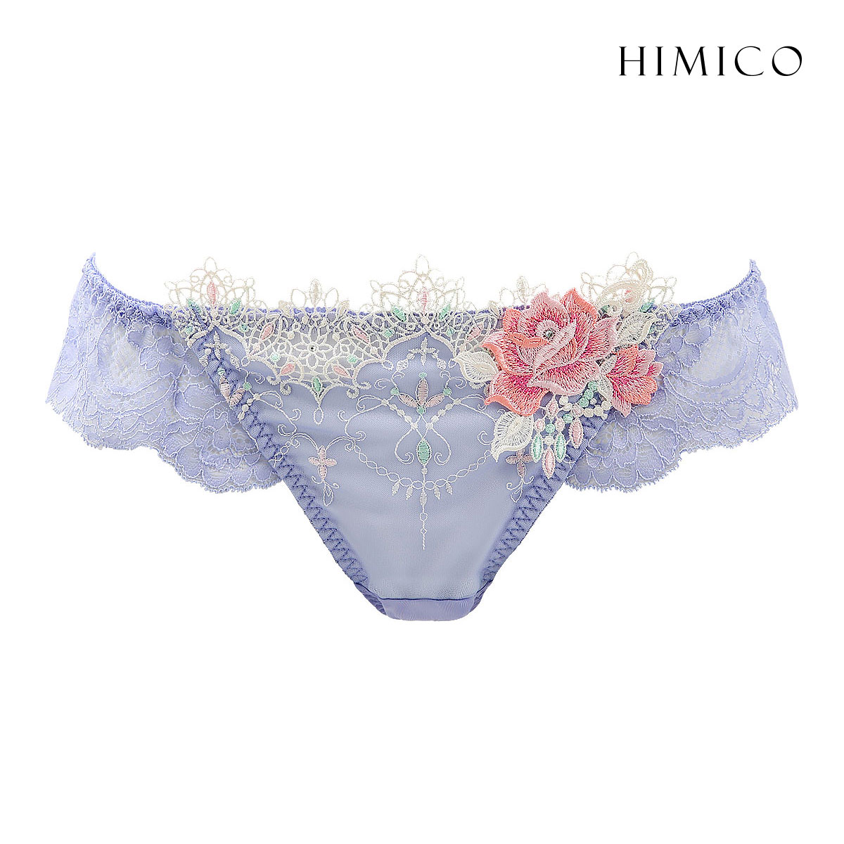 ヒミコ 002シリーズ ショーツ Tバック リバイバル ソング タンガ M L ランジェリー HIMICO(BU-ブルー-M)