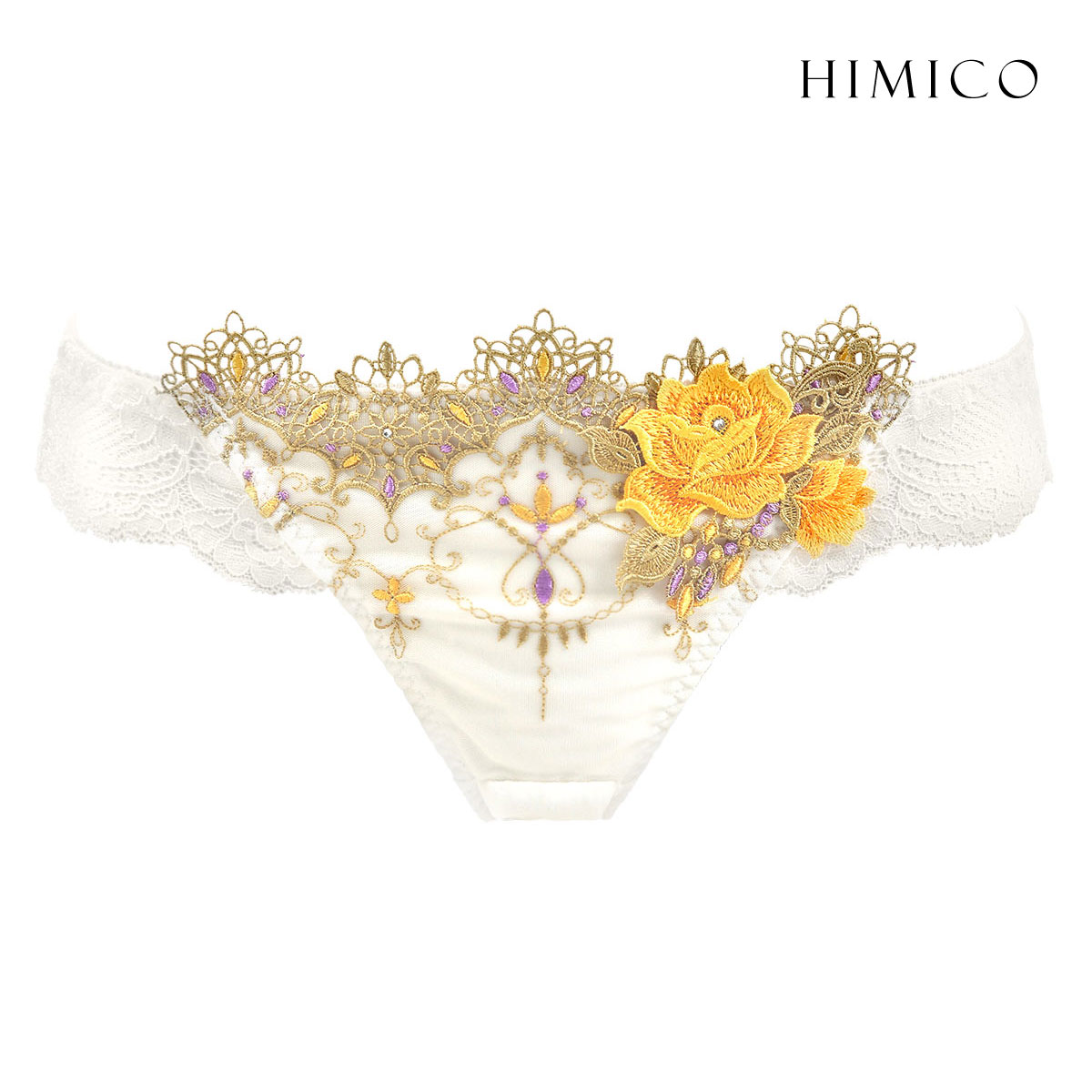 ヒミコ 002シリーズ ショーツ Tバック リバイバル ソング タンガ M L ランジェリー HIMICO(WH2-ホワイト2-M)