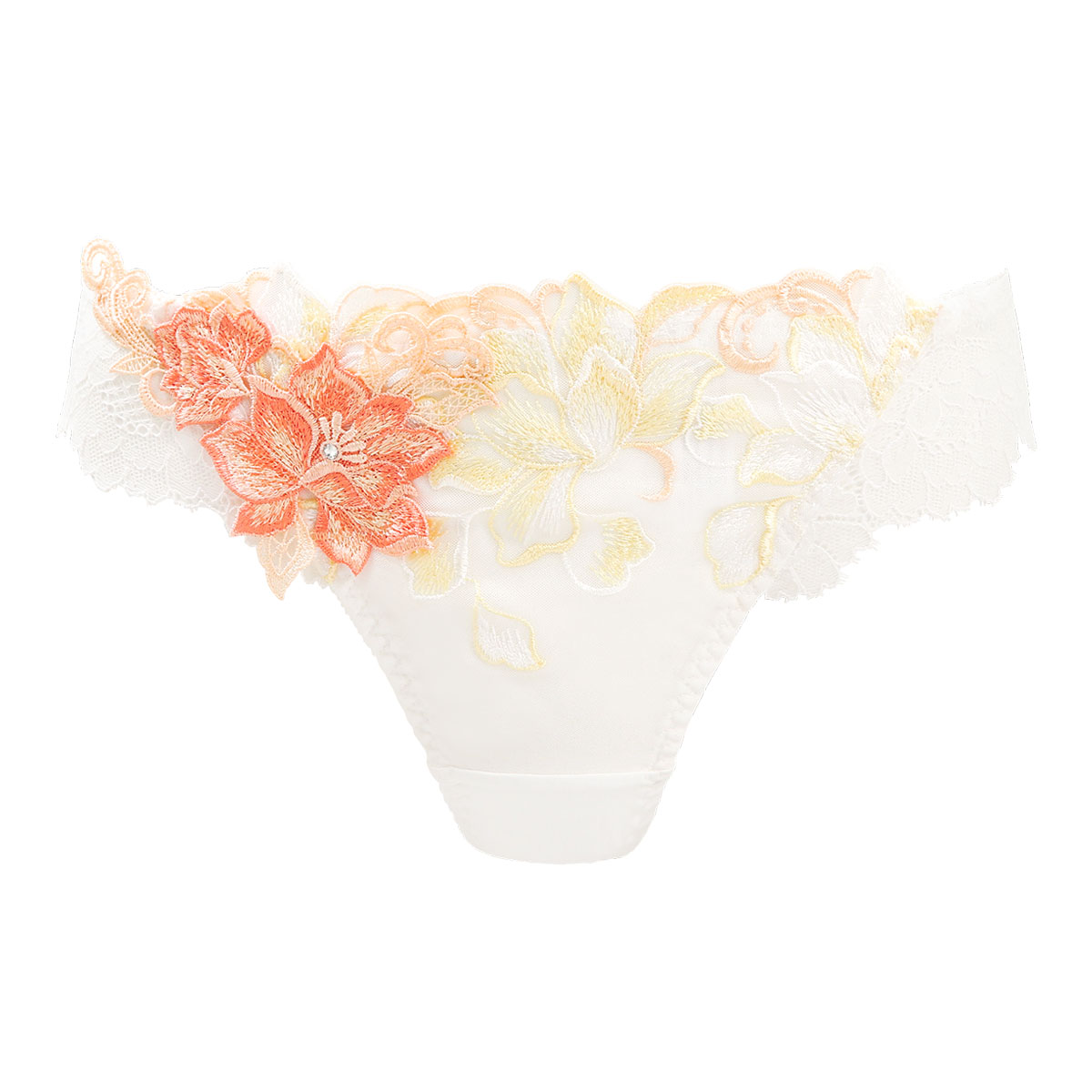 HIMICO 気品高く香る Magnolia Profumo ショーツ Tバック ソング タンガ ML 007series 単品 バックレース(IV-アイボリー-M)