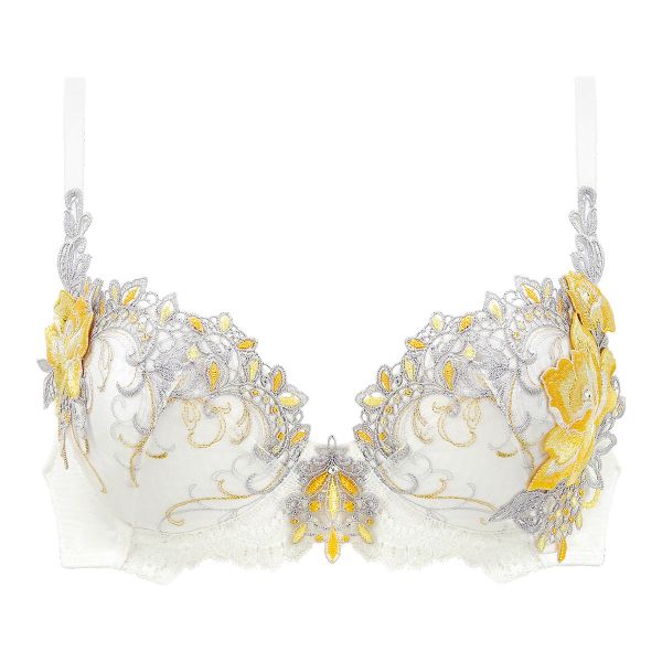 HIMICO 優美で絢爛に魅せる Ammirare Rosa ブラジャー BCDEF 010series 単品(OW-オフホワイト-B65)