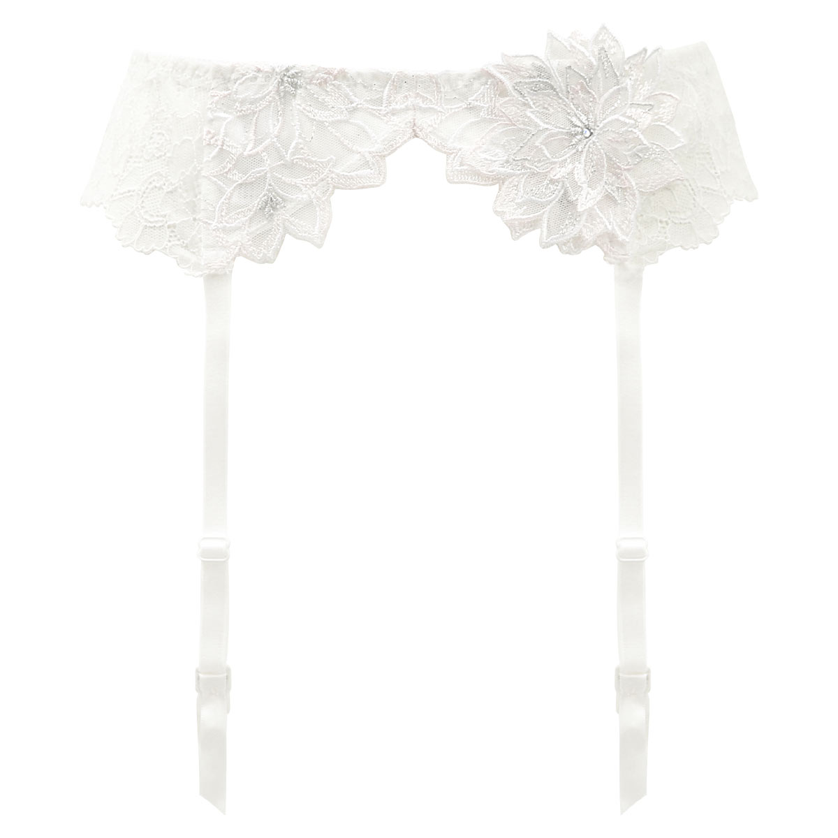 HIMICO 儚く神秘的な Regina della Notte ガーターベルト ML 011series ランジェリー(OW-オフホワイト-M)