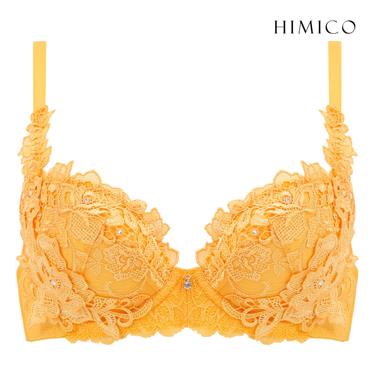 HIMICO 洗練されたモダンな雰囲気 Rosa Urbane ブラジャー BCDEF 012series 単品(YE-イエロー-B65)