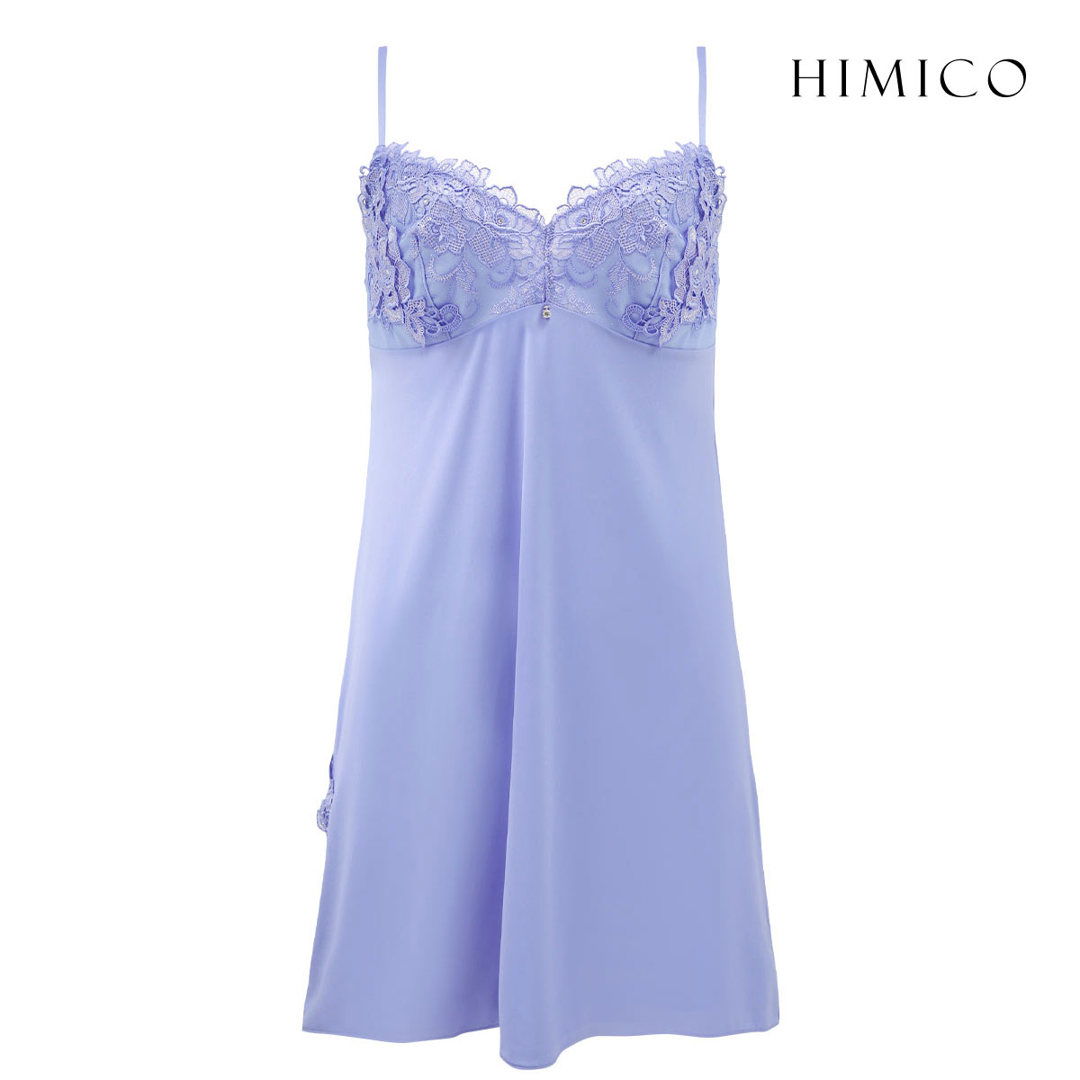 HIMICO 洗練されたモダンな雰囲気 Rosa Urbane スリップ ロングキャミソール ML 012series ランジェリー(BU-ブルー-M)
