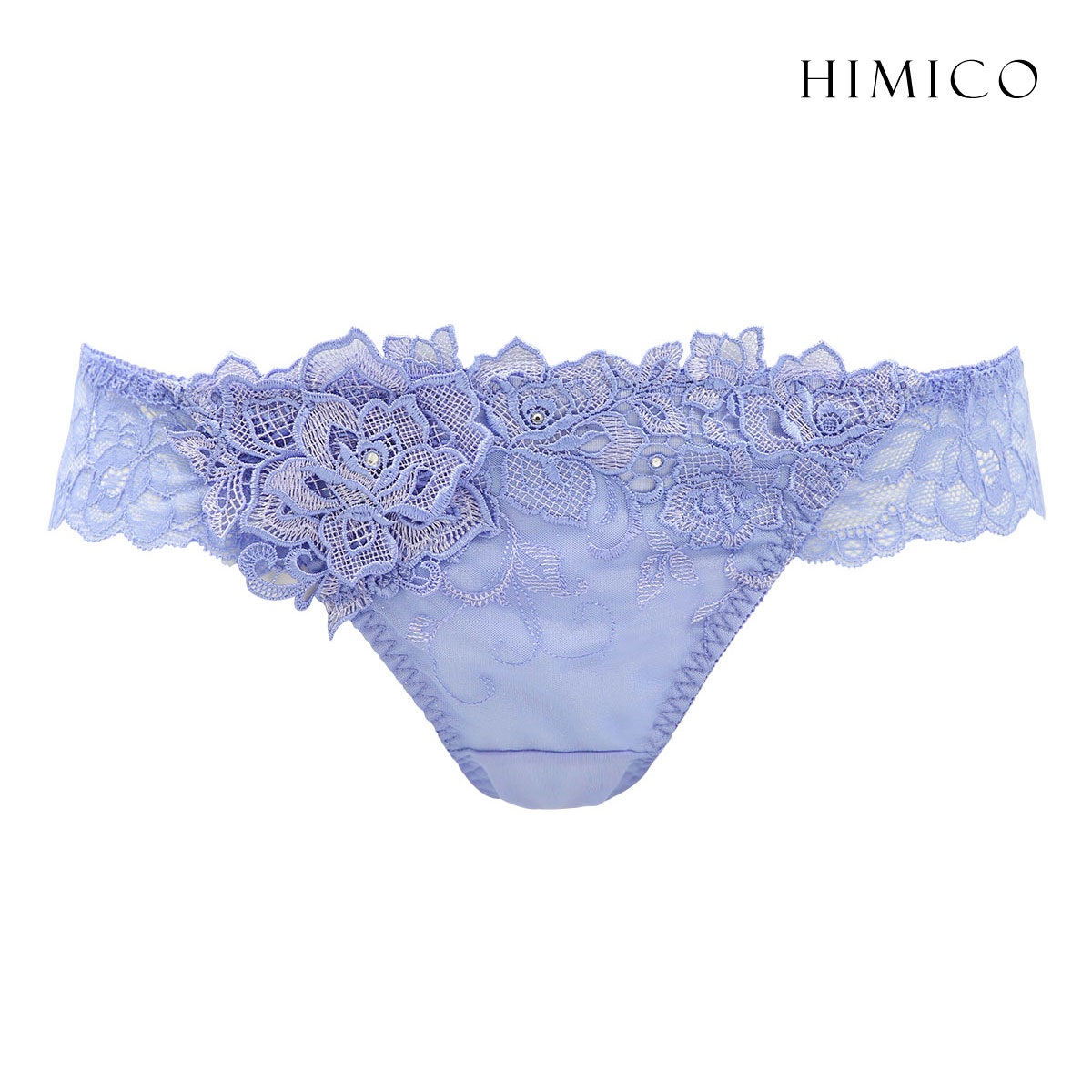HIMICO 洗練されたモダンな雰囲気 Rosa Urbane ショーツ Tバック ソング タンガ ML 012series 単品(BU-ブルー-M)