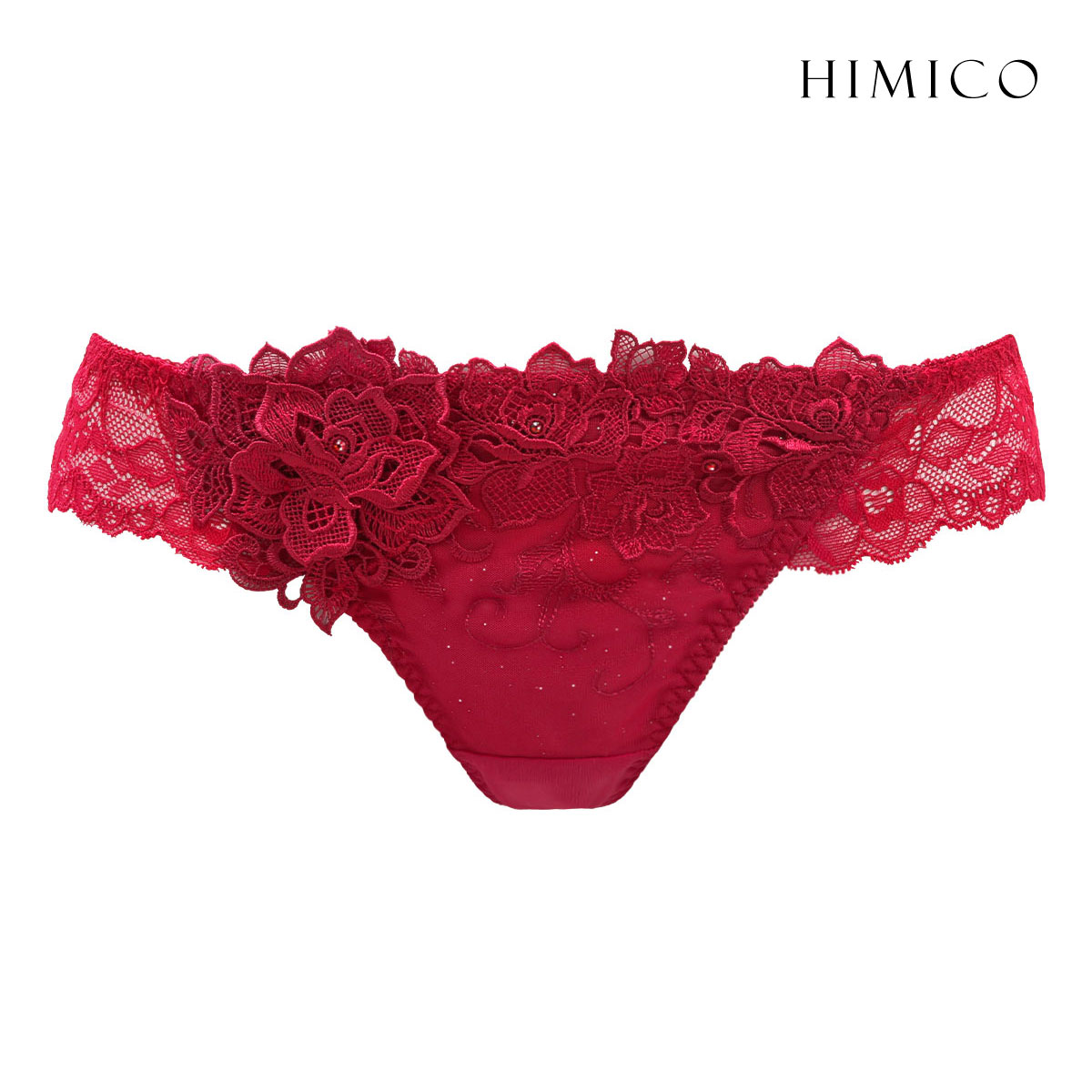 HIMICO 洗練されたモダンな雰囲気 Rosa Urbane ショーツ Tバック ソング タンガ ML 012series 単品(RE-レッド-M)