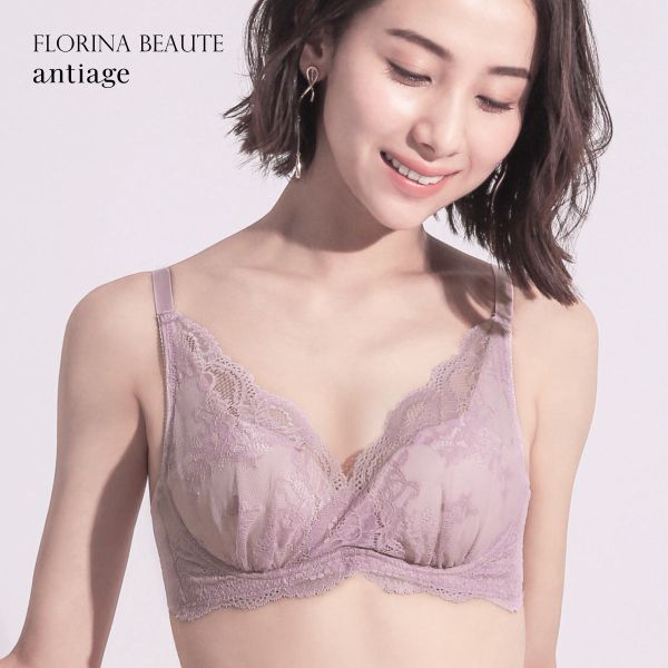 antiage 次世代補整 ノンワイヤー ブラジャー カシュクール 脇高 BCDEF ワイヤレスブラ 単品 アンテアージュ