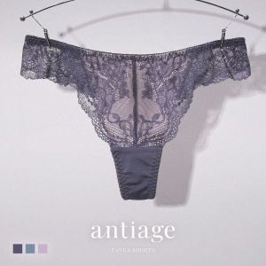 ショーツ Tバック タンガ ソング 大きいサイズ 総レース M L LL 単品 アンテアージュ