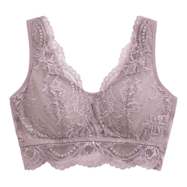 ナイトブラ ノンワイヤー ブラジャー 昼夜兼用 夜用ブラ 大きいサイズ レース M L LL 単品