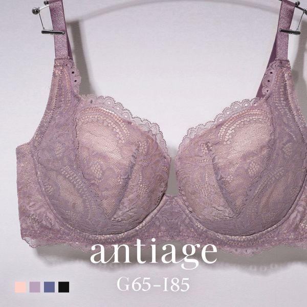 ブラジャー 大きいサイズ アンダー85 グラマー GHI 65-85 単品 アンテアージュ