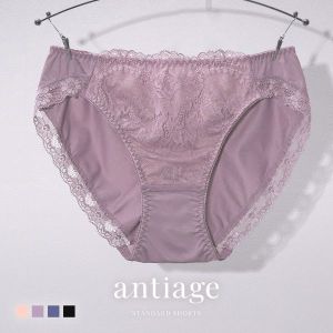 ショーツ スタンダード 大きいサイズ レース M L LL 単品 アンテアージュ