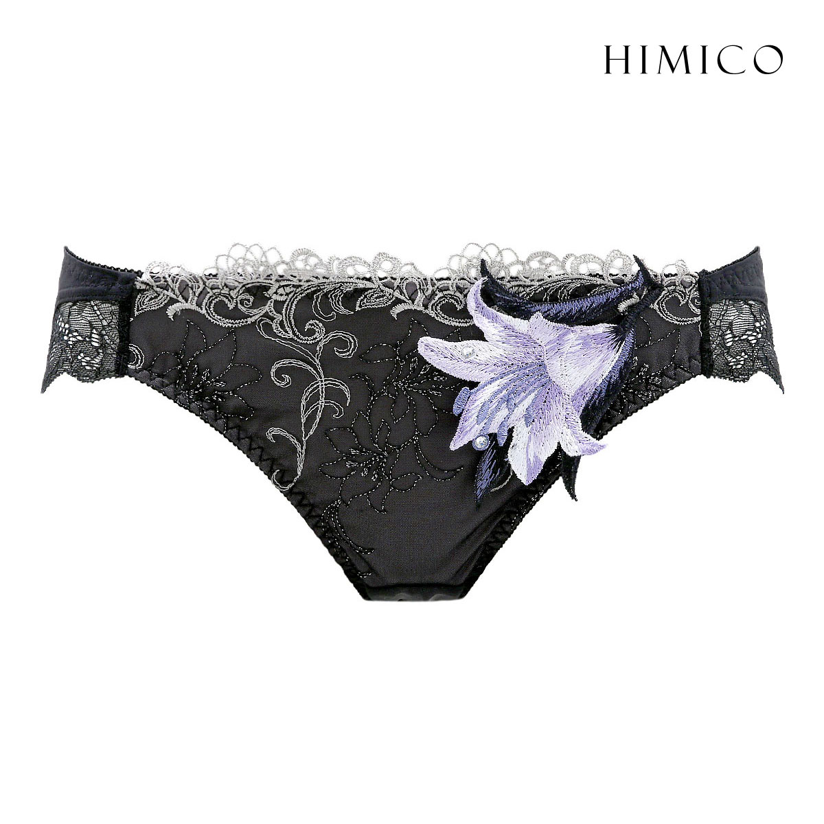 HIMICO ヒミコ ショーツ スタンダード M L 単品 015series ランジェリー(BK-ブラック-M)