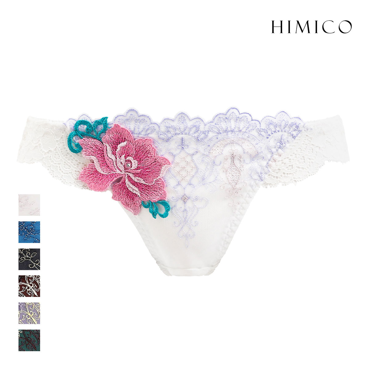 ヒミコ 016シリーズ ショーツ スタンダード M L バックレース ランジェリー HIMICO(OW-オフホワイト-M)