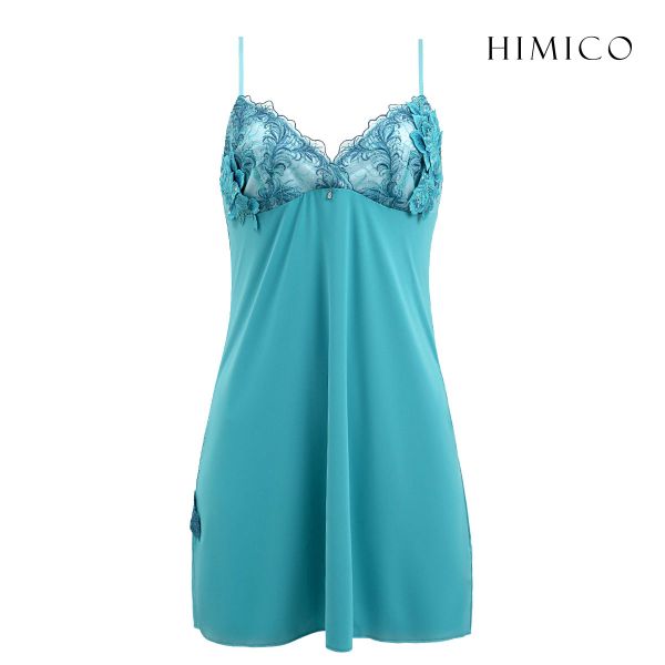HIMICO 美しい羽根を纏う Rosa degli Angeli スリップ ロングキャミソール ML 017series ランジェリー