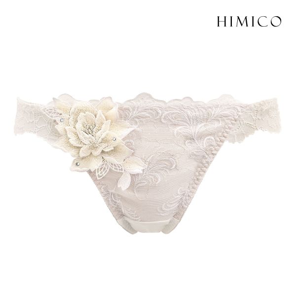 HIMICO 美しい羽根を纏う Rosa degli Angeli ショーツ Tバック ソング タンガ ML 017series 単品 バックレース