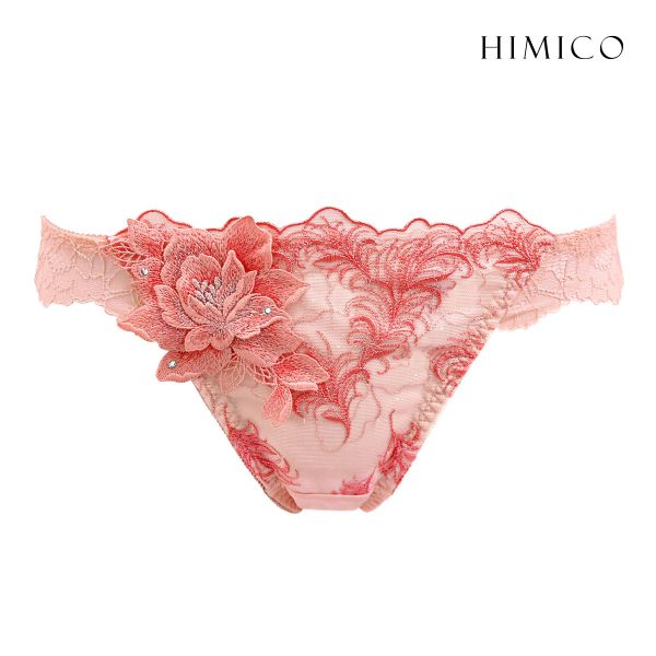HIMICO 美しい羽根を纏う Rosa degli Angeli ショーツ Tバック ソング タンガ ML 017series 単品 バックレース