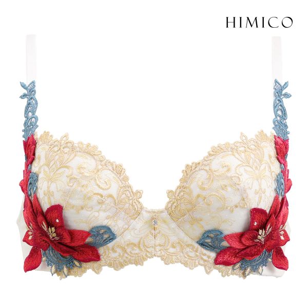 HIMICO ヒミコ 018series ブラジャー 大きいサイズ アンダー80 B C D E F 単品 ランジェリー(OW-オフホワイト-B65)