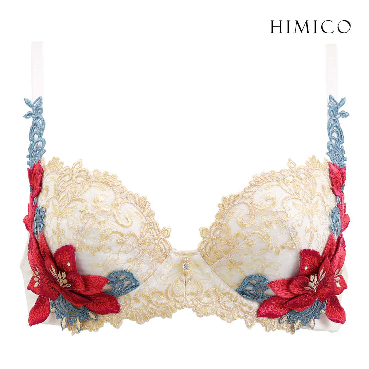 HIMICO ヒミコ 018series ブラジャー 大きいサイズ アンダー80 B C D E F 単品 ランジェリー(OW-オフホワイト-B65)