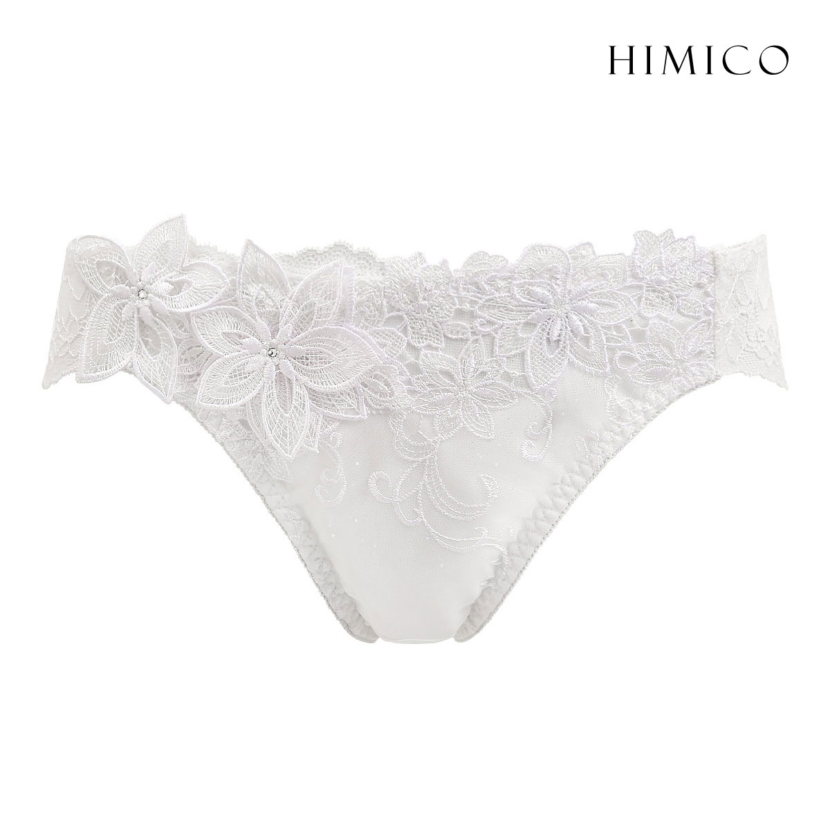HIMICO GRANDE 003 ショーツ スタンダード M L LL グラマー 大きいサイズ Dalia Stellato 単品 バックレース(WH-ホワイト-M)