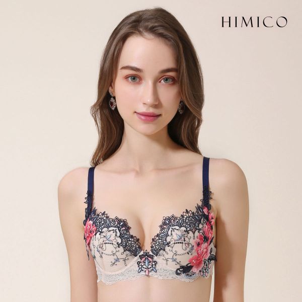 HIMICO ヒミコ ブラジャー 大きいサイズ アンダー80 B C D E F 単品 021series ランジェリー
