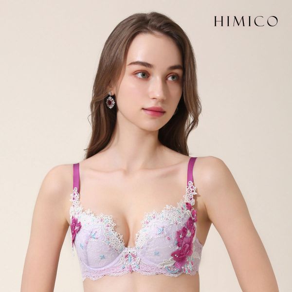 HIMICO ヒミコ ブラジャー 大きいサイズ アンダー80 B C D E F 単品 021series ランジェリー