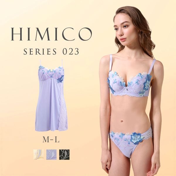 HIMICO ヒミコ 023series スリップ ロングキャミソール M L ランジェリー