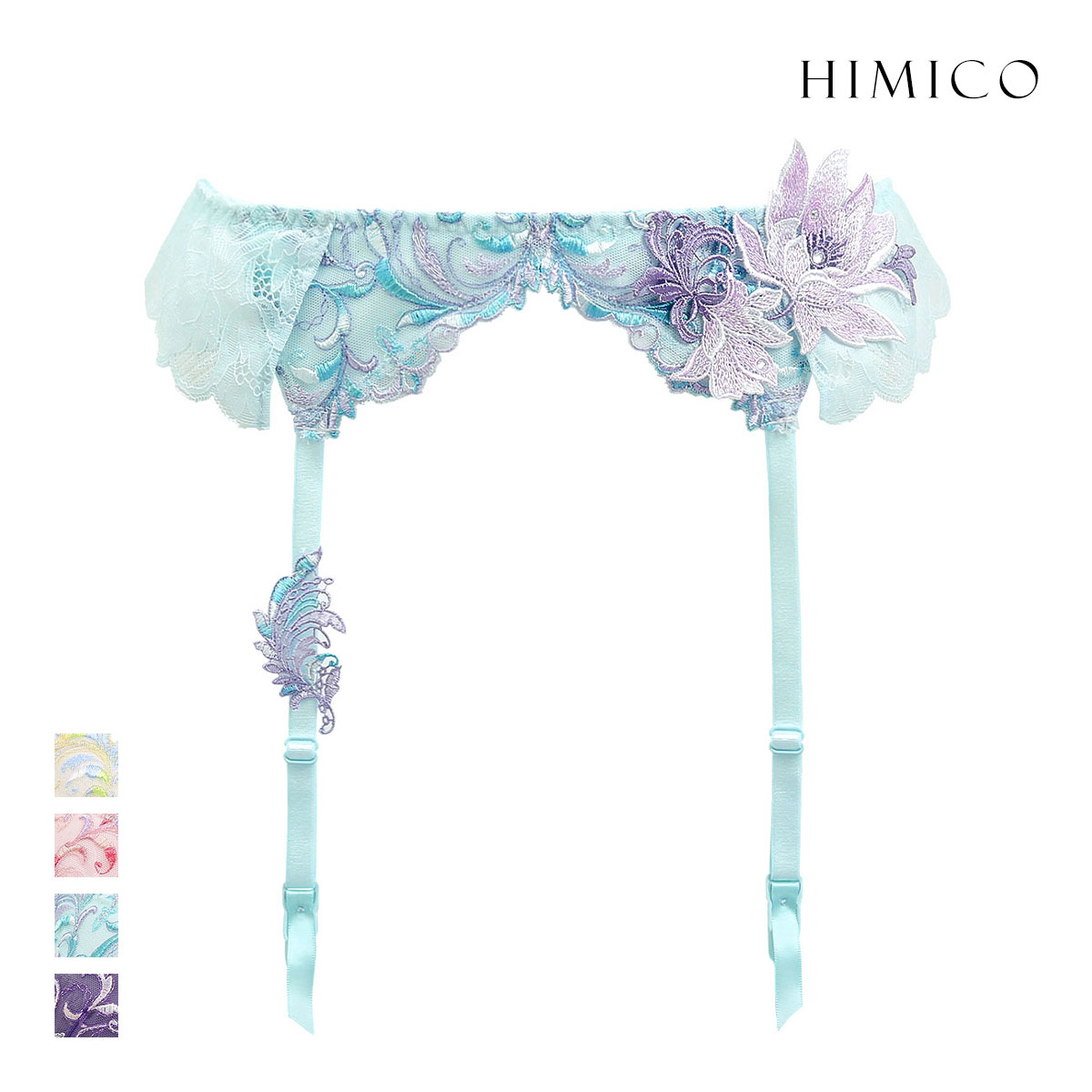 ヒミコ 024シリーズ ガーターベルト M L ランジェリー HIMICO(SX-サックス-M)