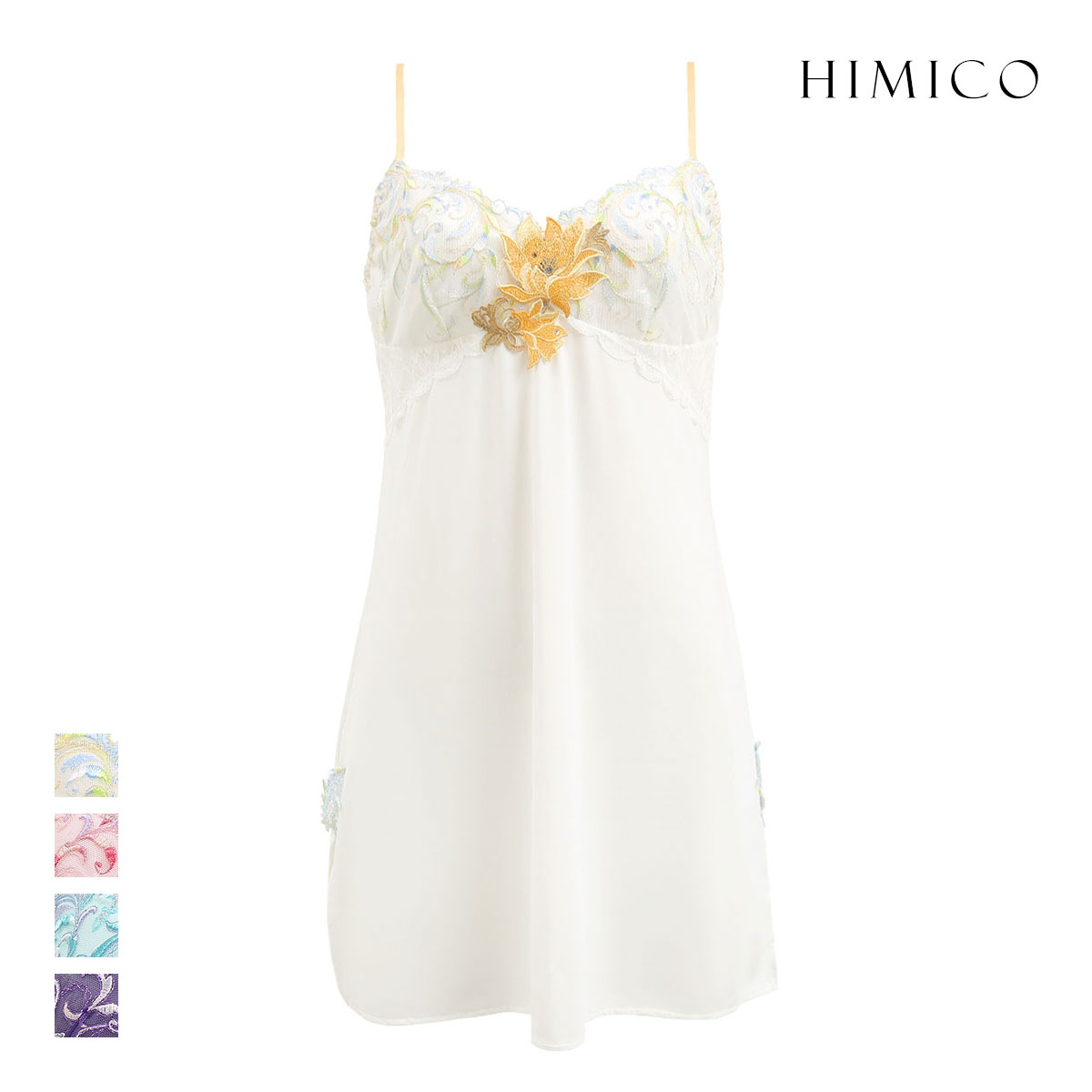 ヒミコ 024シリーズ スリップ ロングキャミソール M L ランジェリー HIMICO(OW-オフホワイト-M)