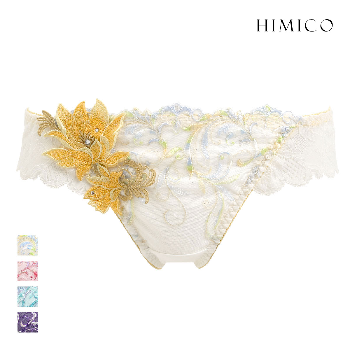 ヒミコ 024シリーズ ショーツ Tバック ソング タンガ M L ランジェリー HIMICO(OW-オフホワイト-M)